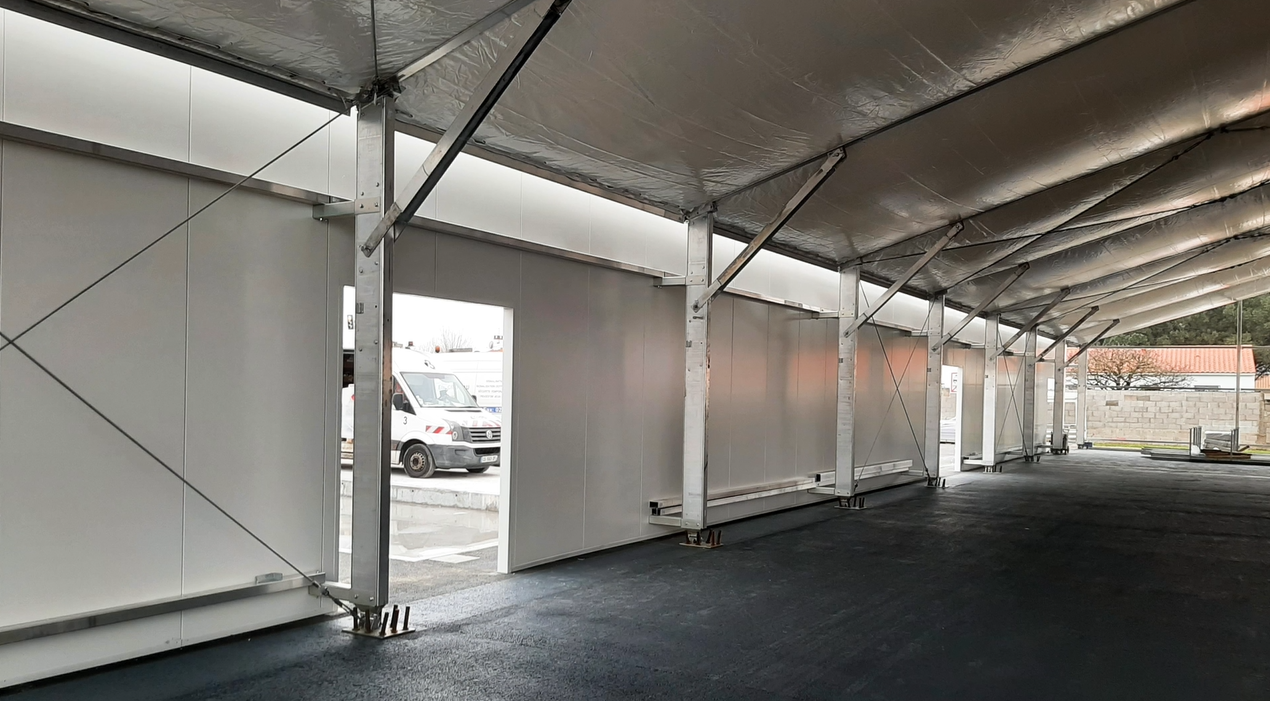 Toit isolé magasin Super U