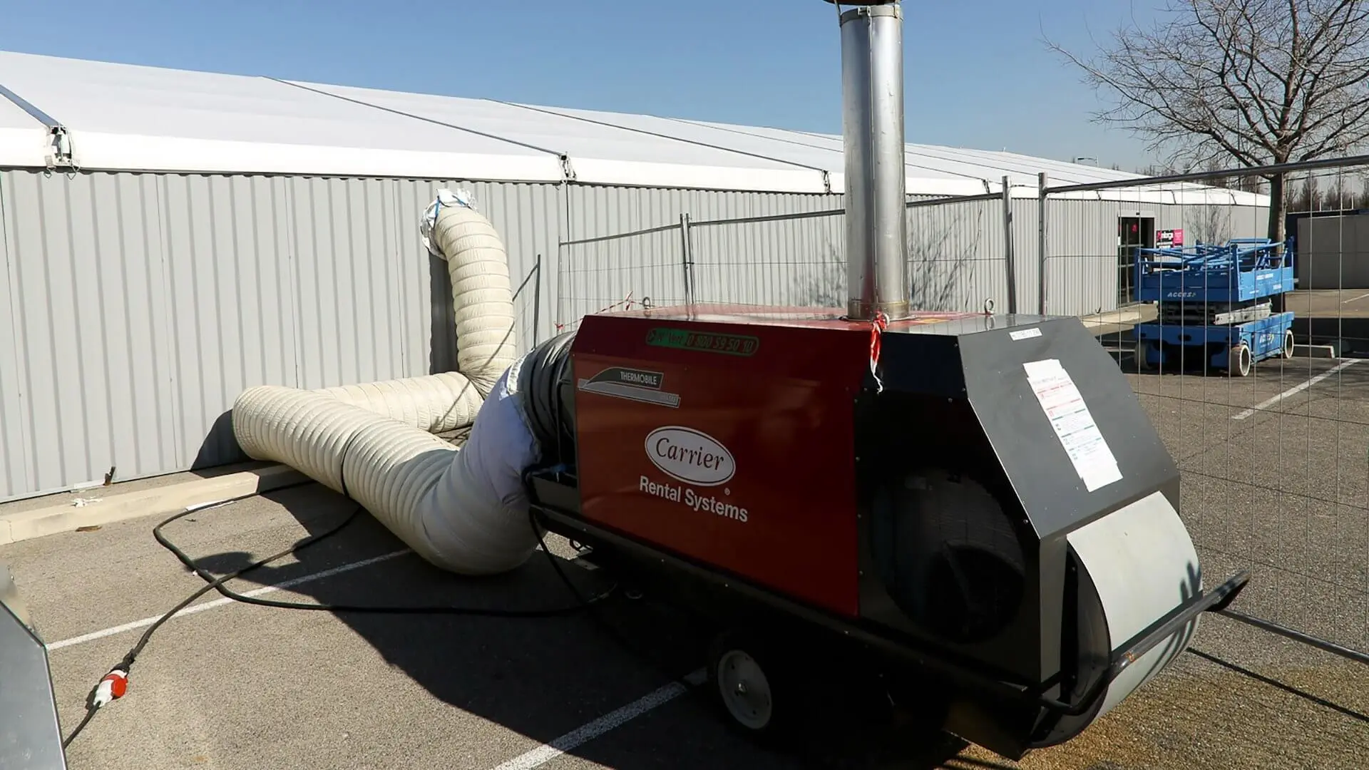 Heating in CTS ERP marquees Heating in CTS ERP marquees
